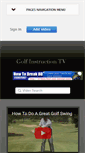 Mobile Screenshot of golfinstructiontv.com