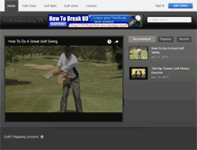 Tablet Screenshot of golfinstructiontv.com